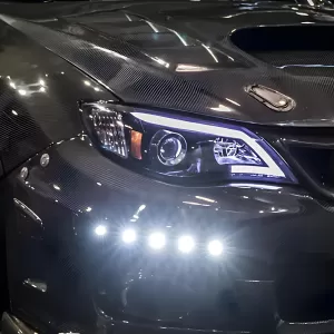 Subaru Impreza - 2008 to 2014 - All [WRX, WRX Limited, WRX Premium] (G Style) (Projector, LED Accent Lights) (Not Compatible With OEM HID Lights)