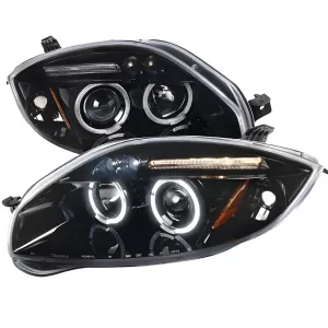 Mitsubishi Eclipse - 2006 to 2011 - All [All] (Projector With Halo, LED Accent Lights) (Jet Black) (Not Compatible With OEM HID Lights)