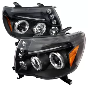 Toyota Tacoma - 2005 to 2011 - All [All] (Projector With Halo, LED Accent Lights) (Matte Black)