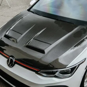 2022 Volkswagen Golf R Seibon DV Style Carbon Fiber Hood