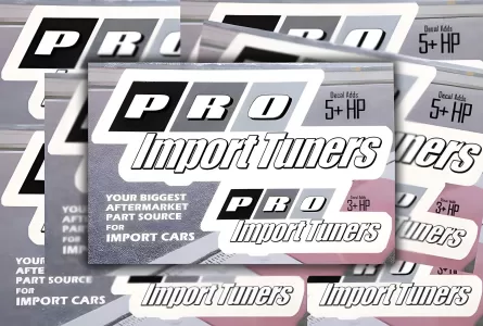 General Representation 2013 Scion iQ PRO Import Tuners Die Cut Vinyl Decals