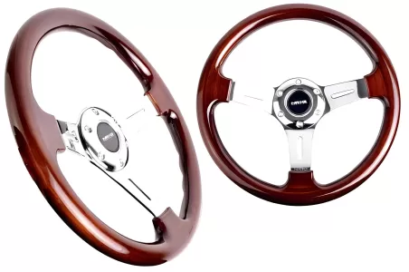 General Representation BMW 3 Series NRG Wood Grain Steering Wheel