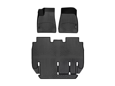 Tesla Model X - 2016 to 2020 - SUV [All] (For 5 Seat Models) (Front and Rear Set) (Black)