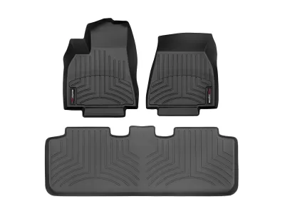 Tesla Model Y - 2020 - SUV [All] (Front and Rear Set) (Black) (With Flat Seat mount)