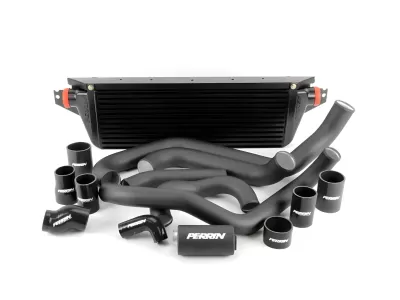 Subaru WRX STI - 2004 to 2007 - Sedan [All] (Front Mount Kit) (Black Core) (Black Tubes)