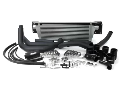 Subaru Impreza - 2008 to 2014 - All [WRX, WRX Limited, WRX Premium] (Front Mount Kit) (Silver Core) (Black Tubes)