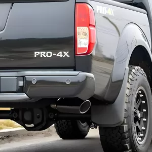 Nissan Frontier - 2005 to 2019 - Crew Cab [All] (S-Type Exhaust) (Single Black Rolled Tip) (Can fit Short and Long Bed) (Can Fit 125.9