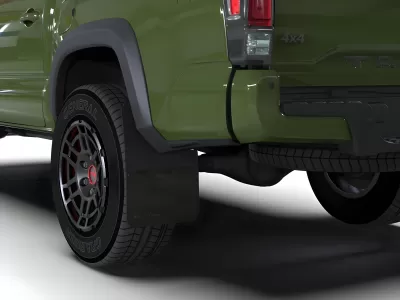 Toyota Tacoma - 2016 to 2023 - All [All Except Trail] (Black) (Army Green Logo)
