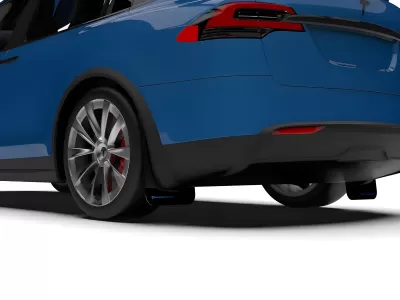 Tesla Model X - 2022 to 2024 - SUV [All] (Black) (Blue Logo)