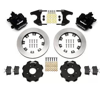 Honda Civic - 1992 to 1998 - All [All] (Rear) (Blank Rotors) (1 Piston Calipers) (Black) (With Factory Drum Brakes)