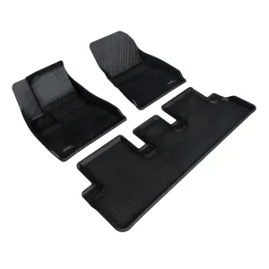 2024 tesla Model 3 3D MAXpider Custom Fit Floor Mats