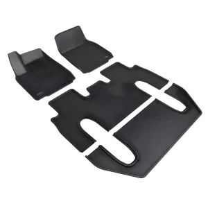 2024 tesla Model X 3D MAXpider Custom Fit Floor Mats